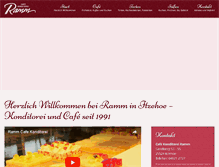 Tablet Screenshot of cafe-ramm.de